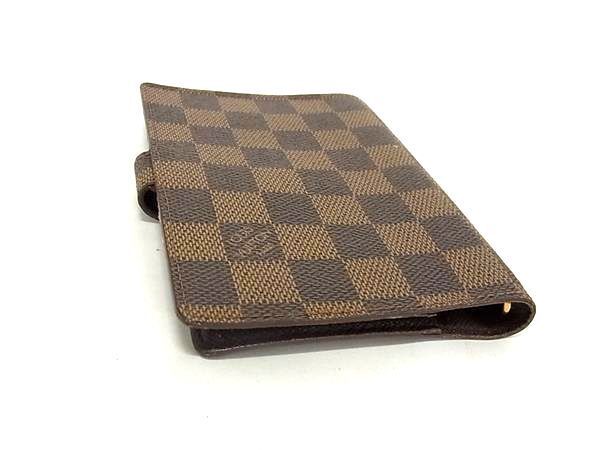 1円 ■美品■ LOUIS VUITTON ルイヴィトン R20700 ダミエ アジェンダPM 6穴式 手帳カバー スケジュール帳 ブラウン系 FA3258_画像2