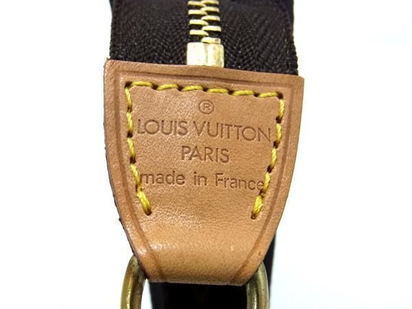 1円 ■新品同様■ LOUIS VUITTON ルイヴィトン モノグラム バケット用ポーチ マルチケース 小物入れ レディース メンズ ブラウン系 AY1275_画像4