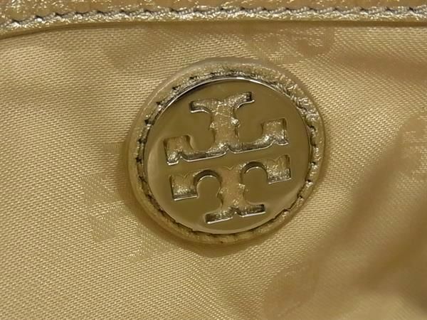 1円 ■新品同様■ TORY BURCH トリーバーチ レザー クロスボディ ショルダーバッグ 斜め掛け レディース ゴールド系 AW3720_画像6