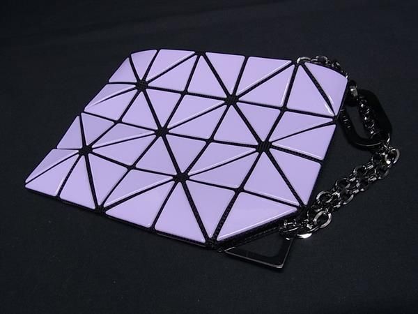 ■極美品■ BAO BAO ISSEY MIYAKE バオバオイッセイミヤケ PVC ポーチ マルチケース 小物入れ パープル系 AU9892