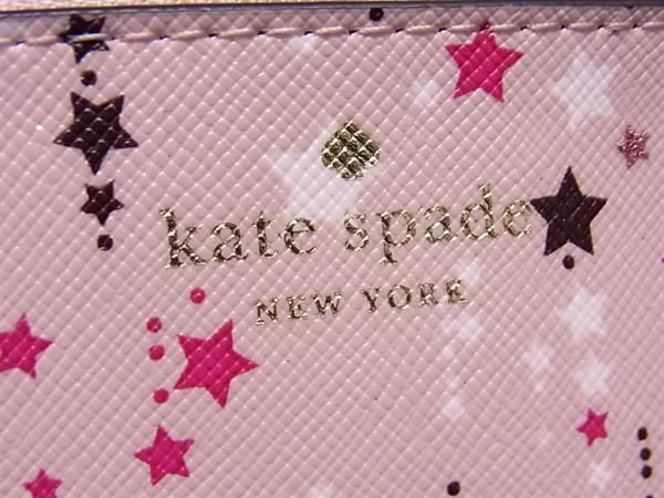 ■新品■未使用■ kate spade ケイトスペード PVC レザー グリッター スター ポーチ マルチケース 3点セット ボルドー系 ピンク系 AS8208_画像8