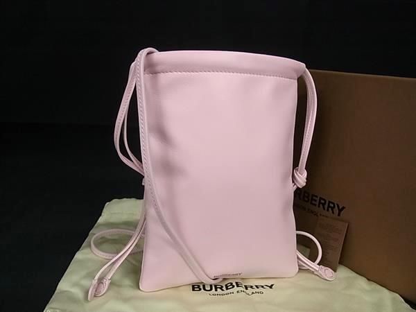 新品同様 BURBERRY バーバリー レザーショルダーバッグ(□新品 新品同様 BURBERRY バーバリー レザーショルダーバッグ(□新品