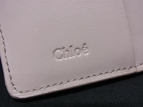 ■新品■未使用■ Chloe クロエ センス レザー 二つ折り 財布 ウォレット レディース グレージュ系 AV8924_画像6