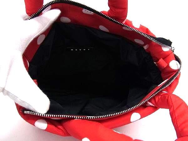 # new goods # unused # MARNI Marni puff tote bag nylon dot pattern 2WAY handbag shoulder lady's red group AZ0682