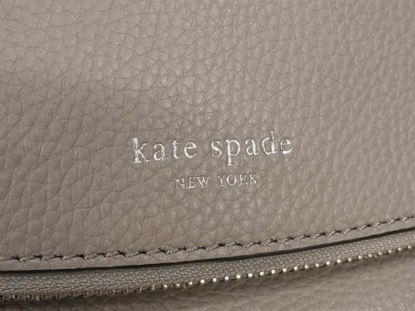 1円 ■新品■未使用■ kate spade ケイトスペード ポリー レザー クロスボディ ショルダーバッグ 斜め掛けかばん グレージュ系 FA1567_画像6