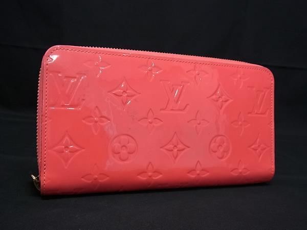 1円 ■美品■ LOUIS VUITTON ルイヴィトン M93202 モノグラムヴェルニ ジッピーウォレット ラウンドファスナー 長財布 ピンク系 FC0768_画像1