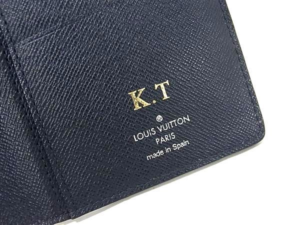 1円 ■美品■ LOUIS VUITTON ルイヴィトン M61816 エピ ポルトフォイユ ブラザ 二つ折り 長財布 ウォレット ネイビー系 FA2515_画像6