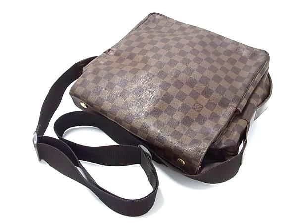 1円 LOUIS VUITTON ルイヴィトン N45255 ダミエ ナヴィグリオ クロスボディ ショルダーバッグ 斜め掛け レディース ブラウン系 BG7785_画像3