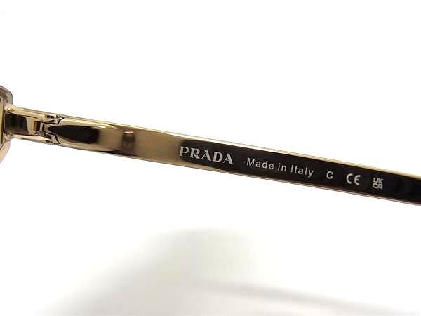 1円 ■美品■ PRADA プラダ UAO-5D1 サングラス メガネ 眼鏡 レディース ブラウン系×ゴールド系 FA2532_画像4