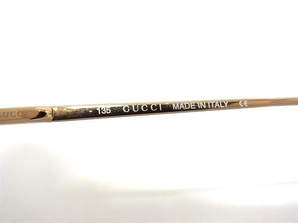 1円 ■美品■ GUCCI グッチ GG1605/S 000 48□21 サングラス メガネ 眼鏡 レディース メンズ ゴールド系 FA3388_画像4