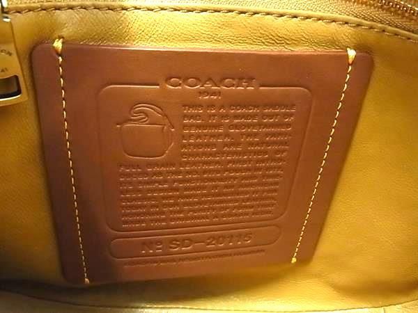 1円 ■美品■ COACH コーチ SD-20115 レザー サドルバッグ クロスボディ ショルダーバッグ 斜め掛け レディース ネイビー系 AV7558_画像6