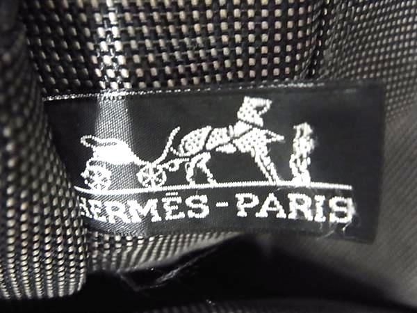 1円 HERMES エルメス エールラインMM キャンバス シルバー金具 ハンドバッグ トート レディース メンズ グレー系 DA8216_画像6