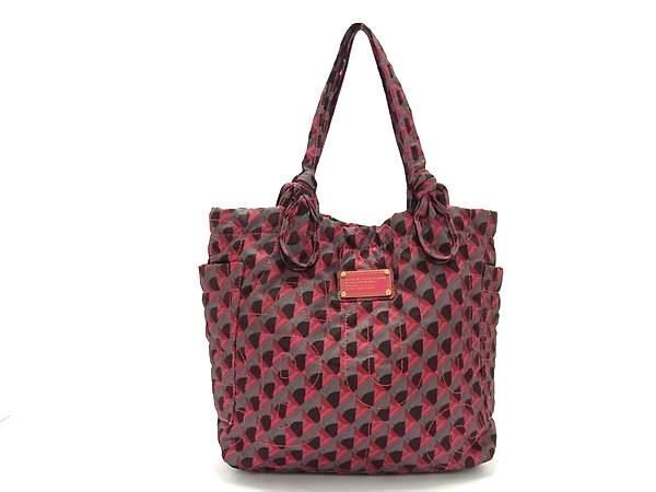 1円■美品■ MARC BY MARC JACOBS マークバイマークジェイコブス ナイロン トート ハンドバッグ ショルダー 肩掛けかばん グレー系 FC1322_画像1