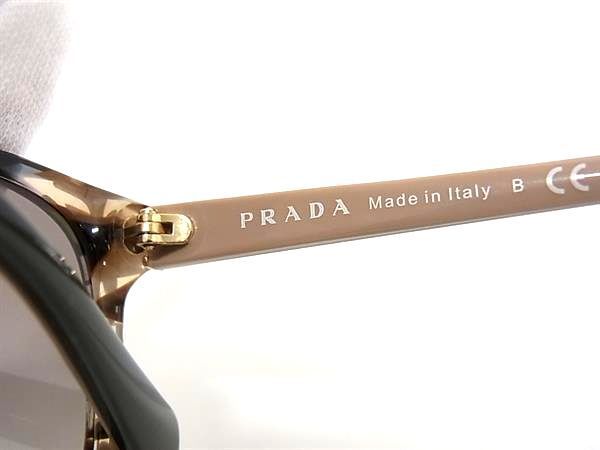 1円 ■極美品■ PRADA プラダ SPR01O 55□17 CXY-0A7 140 2N サングラス メガネ 眼鏡 レディース メンズ ブラウン系 AX4893_画像5