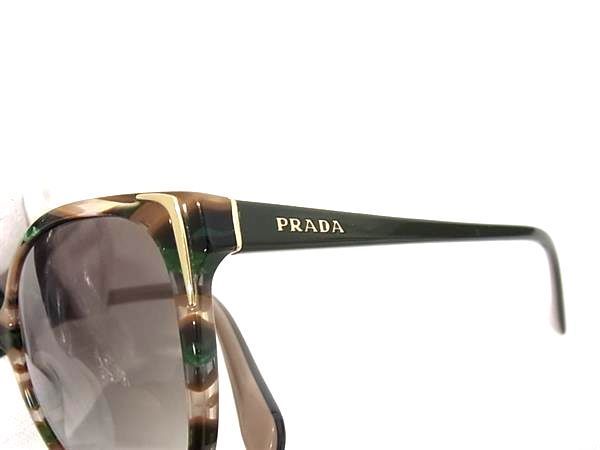 1円 ■極美品■ PRADA プラダ SPR01O 55□17 CXY-0A7 140 2N サングラス メガネ 眼鏡 レディース メンズ ブラウン系 AX4893_画像3