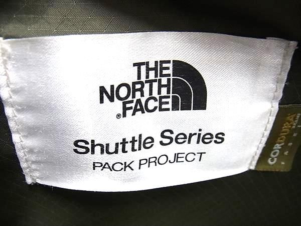 1円 THE NORTH FACE ザ ノースフェイス シャトル ナイロン 2WAY リュックサック デイパック ビジネスバッグ ショルダー カーキ系 AV7405_画像6