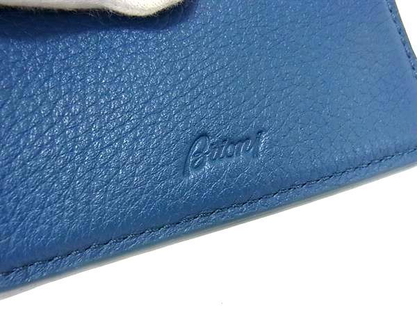 ■新品■未使用■ Brioni ブリオーニ レザー 二つ折り 財布 ウォレット 札入れ メンズ ブルー系 AZ0740_画像5