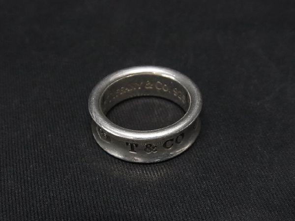 1円 TIFFANY＆Co ティファニー 1837 ナロー SV925 リング 指輪 アクセサリー 約8号 レディース シルバー系 AQ6259_画像1