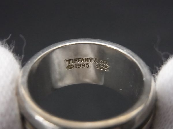 1円 TIFFANY＆Co ティファニー グルーブドリング SV925 リング 指輪 アクセサリー 約8号 レディース シルバー系 AP8976_画像4