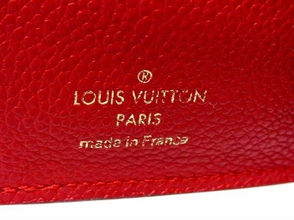 1円 LOUIS VUITTON ルイヴィトン M60735 モノグラムアンプラント ポルトフォイユ キュリユーズコンパクト 三つ折り 財布 レッド系 FC0952_画像6