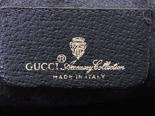 1円 GUCCI グッチ 89 01 034 シェリーライン GG柄 レザー クラッチバッグ セカンドバッグ メンズ グレー系 BI1427_画像5