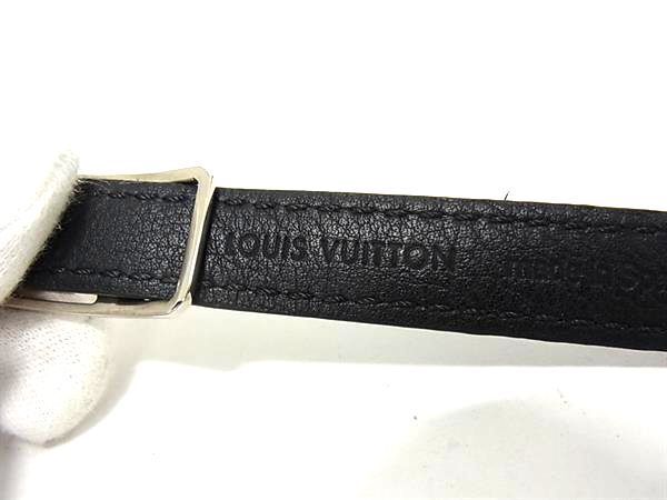 1円 ■極美品■ LOUIS VUITTON ルイヴィトン M6616 ダミエグラフィット ブラスレ サインイット ブレスレット メンズ ブラック系 FC2008の画像4