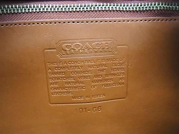 1円 COACH コーチ オールドコーチ ヴィンテージ レザー クロスボディ ショルダーバッグ 斜め掛けかばん レディース ブラウン系 DA6756の画像6