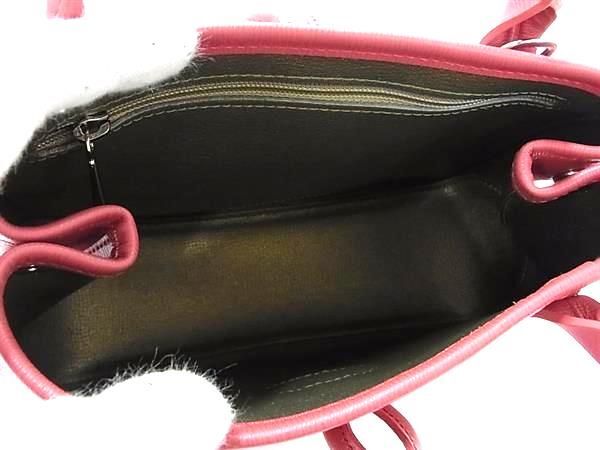 1円 ■新品■未使用■ LONGCHAMP ロンシャン ロゾ レザー 2WAY ミニバッグ ハンドバッグ トート ショルダー レディース レッド系 DA8254_画像5