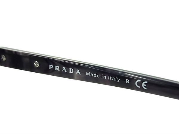 1円 PRADA プラダ 61□17 BF5-3M1 135 2N サングラス メガネ 眼鏡 レディース メンズ ブラック系 AX5994_画像4