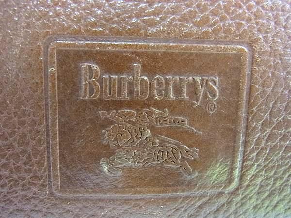 1円 Burberrys バーバリーズ レザー 内部ノバチェック クロスボディ ショルダーバッグ 斜め掛けかばん レディース ブラウン系 AX5810の画像6