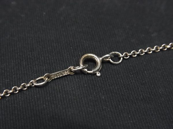 1円 TIFFANY＆Co ティファニー エルサペレッティ オープンクロス SV925 ネックレス ペンダント アクセサリー シルバー系 AP8348_画像3