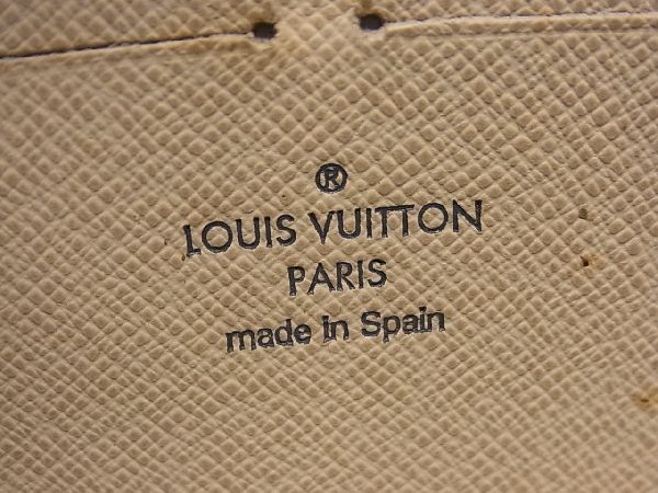 1円 ■美品■ LOUIS VUITTON ルイヴィトン N60019 ダミエアズール ジッピーウォレット ラウンドファスナー 長財布 アイボリー系 EA1947_画像5