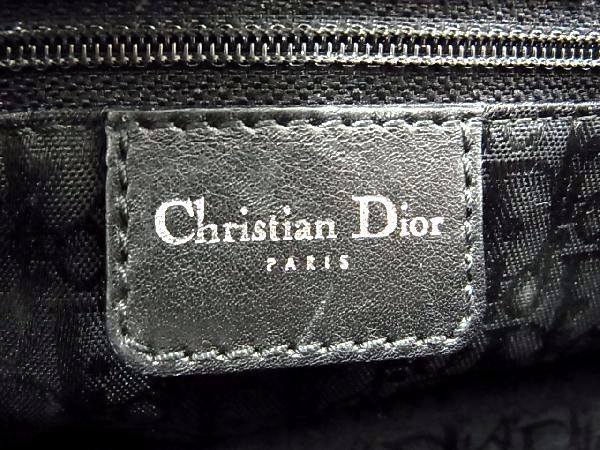 1円 ChristianDior ディオール ハードコア キャンバス ラインストーン 2WAY ハンドバッグ ショルダー 斜め掛け 肩掛け レッド系 EA1961_画像6