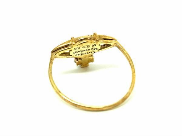 1円 Vivienne Westwood ヴィヴィアンウエストウッド オーブ SV925 リング 指輪 アクセサリー 表記サイズ M 約11号 ゴールド系 AV7907の画像2