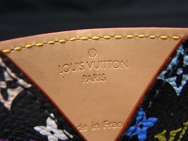 1円 ■美品■ LOUIS VUITTON ルイヴィトン M92650 モノグラムマルチカラー エチュイミロワール コンパクトミラー 手鏡 ブラック系 AV8625の画像5