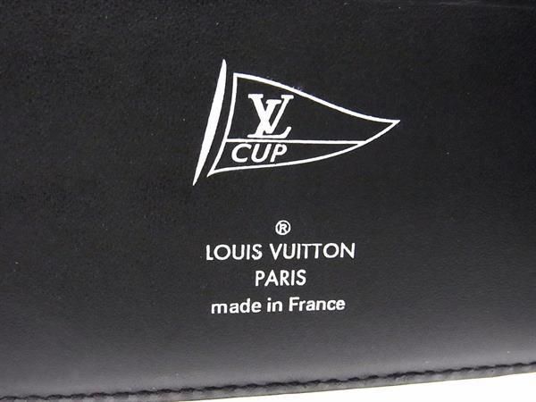 1円 LOUIS VUITTON ルイヴィトン ルイヴィトンカップ 二つ折り 財布 ウォレット 札入れ 小銭入れ メンズ ブラック系 AX5265の画像7