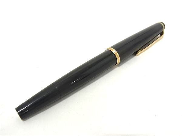 1円 MONT BLANC モンブラン ペン先 14K 585 14金 万年筆 筆記用具 文房具 ステーショナリー ブラック系 AX5399_画像1