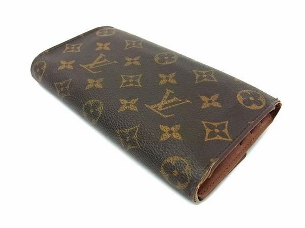 1円 LOUIS VUITTON ルイヴィトン M61215 モノグラム ポルトトレゾール インターナショナル 三つ折り 長財布 ウォレット ブラウン系 FA2394_画像2