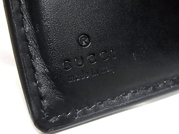 1円 GUCCI グッチ 451266 GGスプリーム キングスネーク PVC 二つ折り 財布 ウォレット 札入れ 小銭入れ ブラック系×レッド系 FC1789_画像5