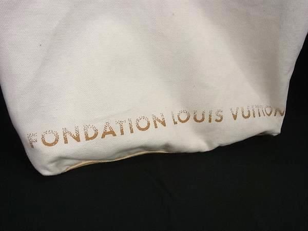 1円 LOUIS VUITTON ルイヴィトン フォンダシオン パリ 美術館限定 キャンバス トートバッグ ショルダー ベージュ系×アイボリー系 BI1476_画像6