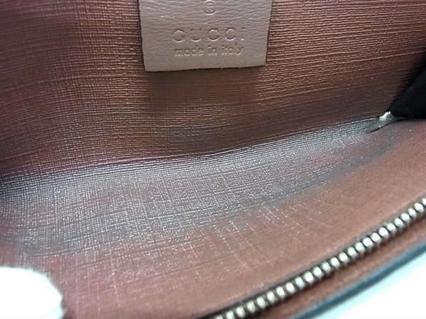 1円 GUCCI グッチ 305028 534563 マイクロGG PVC 星 スター 二つ折り 長財布 ウォレット 札入れ 小銭入れ ブラウン系 FB0082_画像5