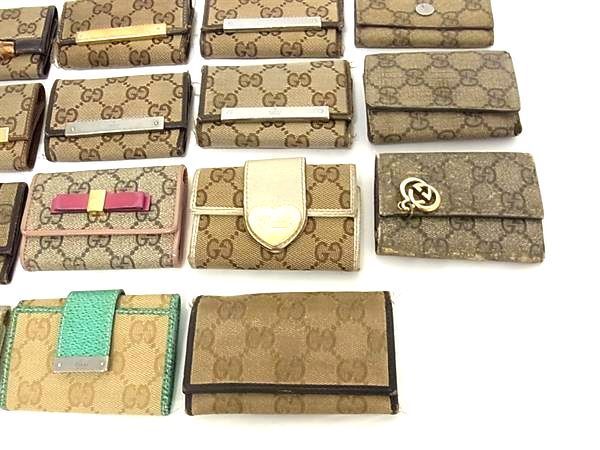 1円 GUCCI グッチ インターロッキングG バンブー等 GG柄 キーケース 鍵入れ 15点セット まとめ売り DA6654_画像5