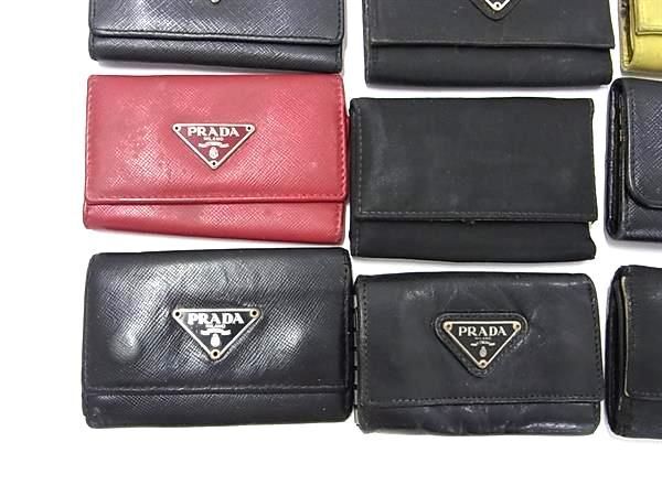 1円 PRADA プラダ テスートナイロン サフィアーノレザー等 キーケース 鍵入れ 19点セット まとめ売り DA6648_画像4