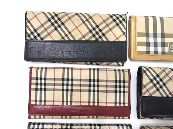 1円 BURBERRY バーバリー ノバチェック等 二つ折り 財布 長財布 ウォレット キーケース カードケース 10点セット まとめ売り DA6659_画像2