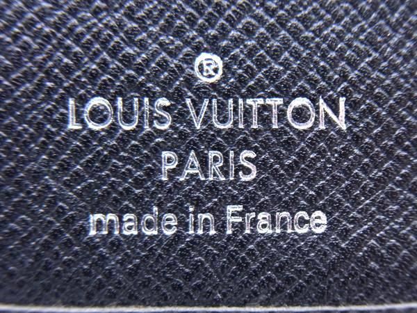 1円 ■美品■ LOUIS VUITTON ルイヴィトン M32572 タイガ ポルトフォイユ ブラザ 二つ折り 長財布 ウォレット メンズ ブラック系 AS7520_画像6