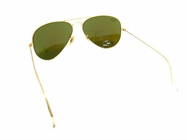 1円 ■美品■ Ray-Ban レイバン 112/17 58□14 3N アビエーター 偏光レンズ サングラス メガネ 眼鏡 ゴールド系 AX1876_画像2