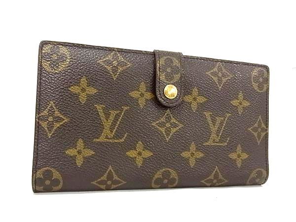 1円 ■美品■ LOUIS VUITTON ルイヴィトン T61217 モノグラム コンチネンタルクラッチ がま口 二つ折り 長財布 ブラウン系 BF5979_画像1