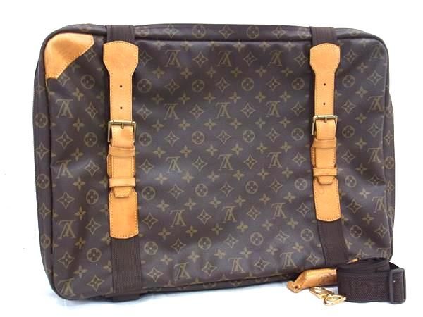 1円 LOUIS VUITTON ルイヴィトン M23356 モノグラム サテライト53 ハンドバッグ トラベルバッグ 旅行かばん ブラウン系 AW3284_画像1