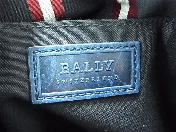 1 иен BALLY Bally кожа Cross корпус сумка на плечо наклонный .. мужской женский темно-синий серия BJ0478