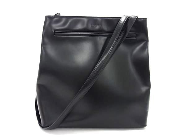 1円 ■美品■ LOEWE ロエベ レザー トートバッグ ショルダーバッグ 肩掛けかばん レディース ブラック系 BG8006_画像1